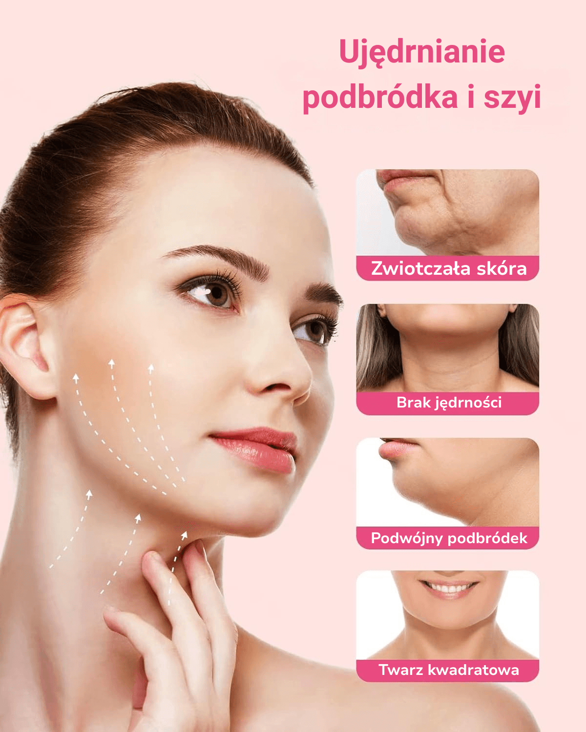Komfortowa opaska redukująca podwójny podbródek  V‑Line Facial Bandage